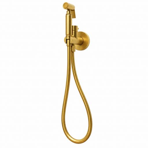 Conjunto de bidet empotrado monomando oro cepillado de Gme [1]