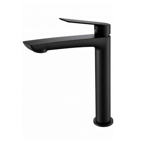 Grifo lavabo alto monomando Luxor negro mate de Imex [1]