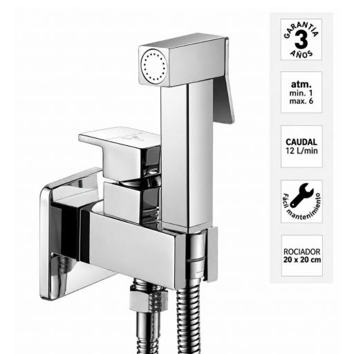 Grifo bidet a pared monomando Iseo cromo de Aquassent [1]