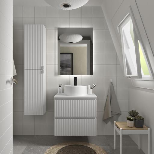 Mueble de baño sobre encimera Kira 2 cajones suspendido de Salgar [1]