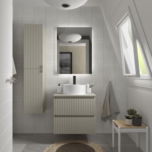 Mueble de baño sobre encimera Kira 2 cajones suspendido de Salgar [0]