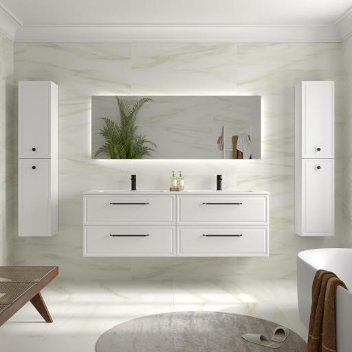 Mueble de baño Runa 160cm 4 cajones suspendido de Salgar