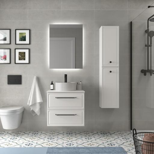 Mueble de baño sobreencimera Runa 2 cajones suspendido de Salgar [0]