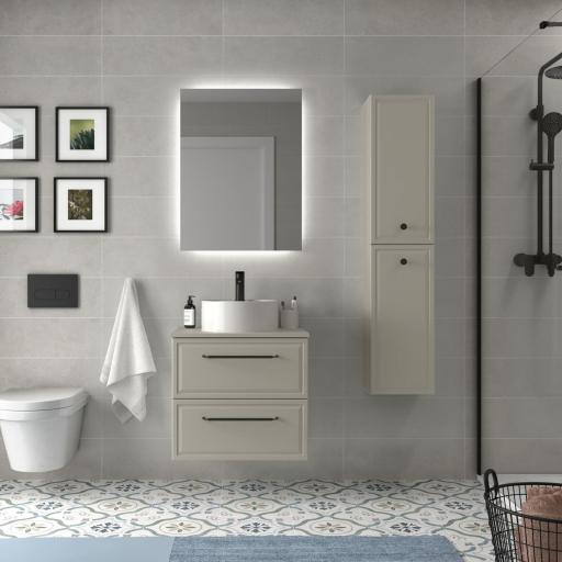 Mueble de baño sobreencimera Runa 2 cajones suspendido de Salgar [1]