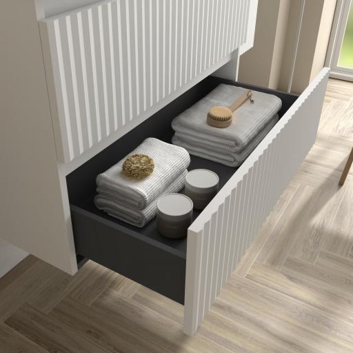 Mueble de baño sobre encimera Kira 4 cajones suspendido de Salgar [3]