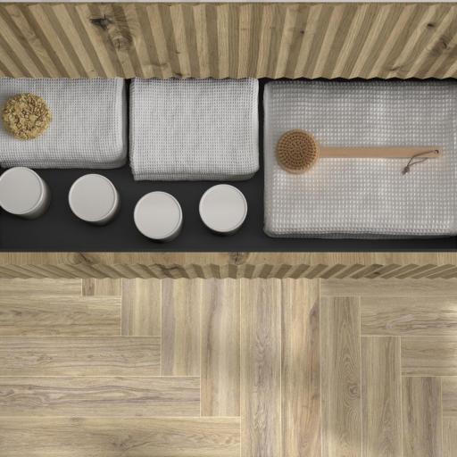 Mueble de baño Kira 4 cajones 140cm 2 senos suspendido de Salgar [4]
