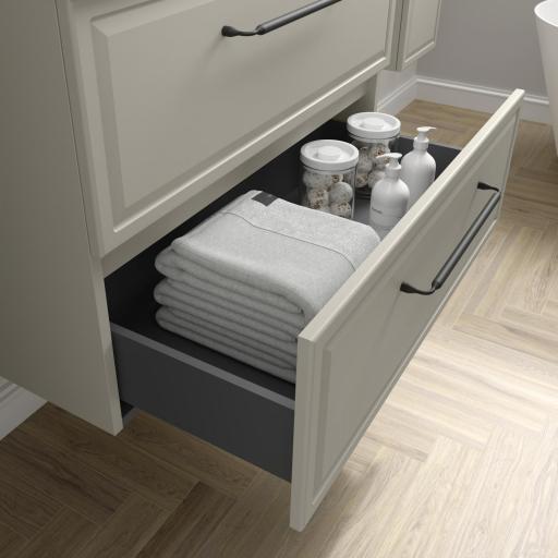 Mueble de baño sobreencimera Runa 2 cajones suspendido de Salgar [6]