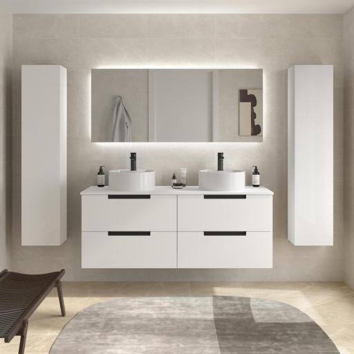 Mueble de baño sobreencimera Leni 4 cajones 2 senos suspendido de Salgar [0]