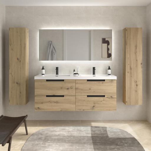 Mueble de baño Leni 4 cajones 140 cm suspendido de Salgar [2]