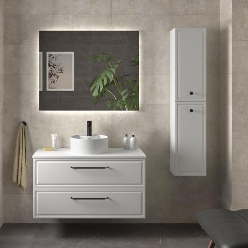 Mueble de baño sobreencimera Runa 2 cajones suspendido de Salgar [3]