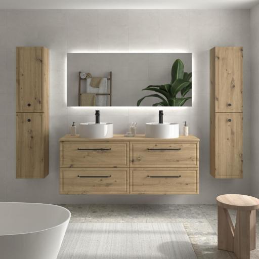 Mueble de baño sobre encimera Runa 4 cajones suspendido de Salgar [2]