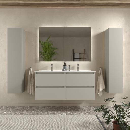 Mueble de baño Bequia 2 o 4 cajones suspendido gris mate de Salgar [1]