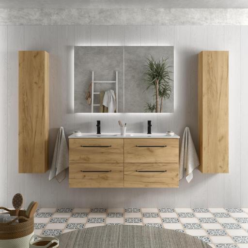 Mueble de baño Morai 4 cajones 2 senos suspendido de Salgar [0]