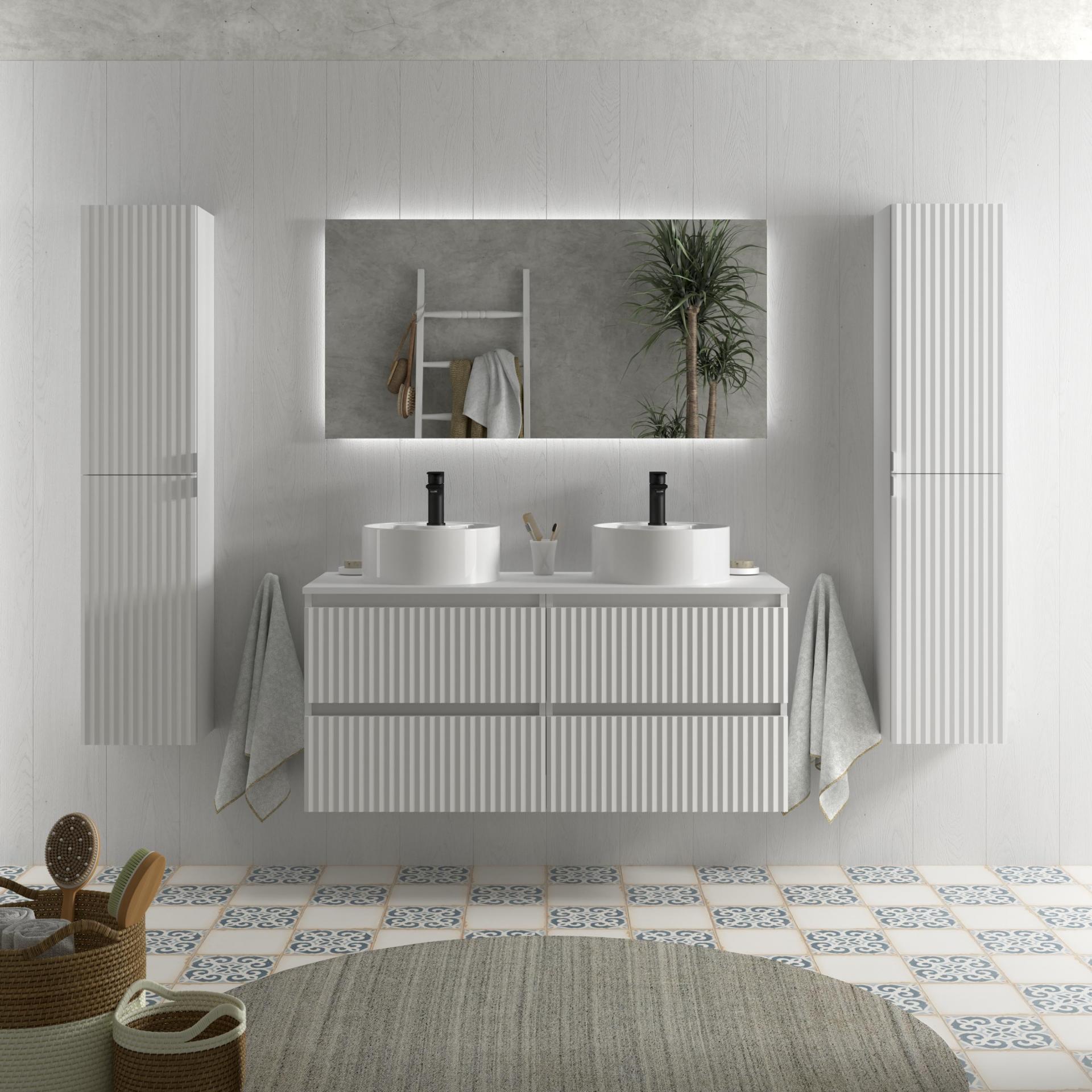 Mueble de baño sobre encimera Kira 4 cajones suspendido de Salgar