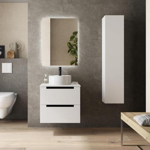Mueble de baño sobreencimera Leni 2 cajones suspendido de Salgar [1]