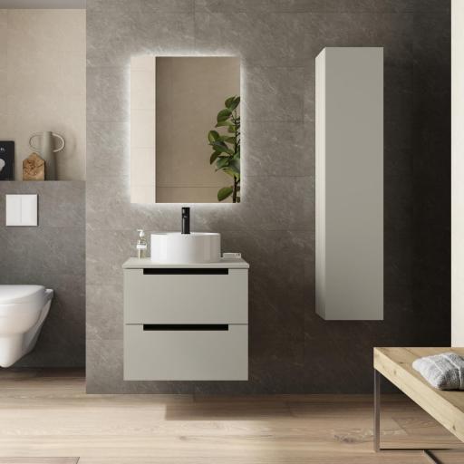 Mueble de baño sobreencimera Leni 2 cajones suspendido de Salgar [0]