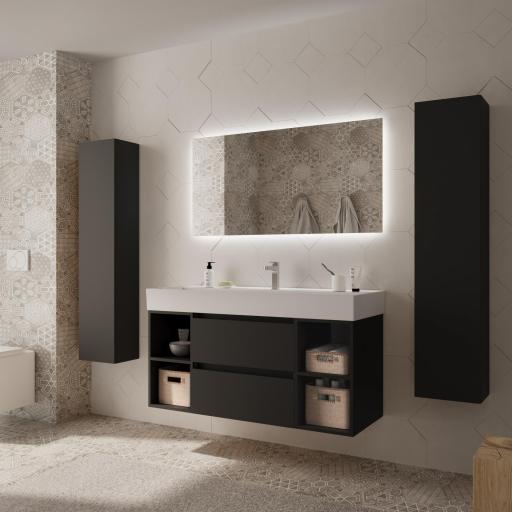 Mueble de baño Bequia Plus suspendido 2 cajones 4 huecos 120cm de Salgar [5]