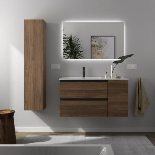 Mueble de baño Bequia Plus Metal 2 cajones 1 puerta suspendido de Salgar [1]