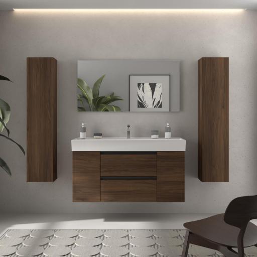 Mueble de baño Bequia Plus Metal 2 cajones 2 puertas 120cm de Salgar [1]