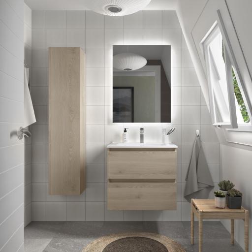 Mueble de baño Bequia suspendido 2 o 4 cajones natural de Salgar