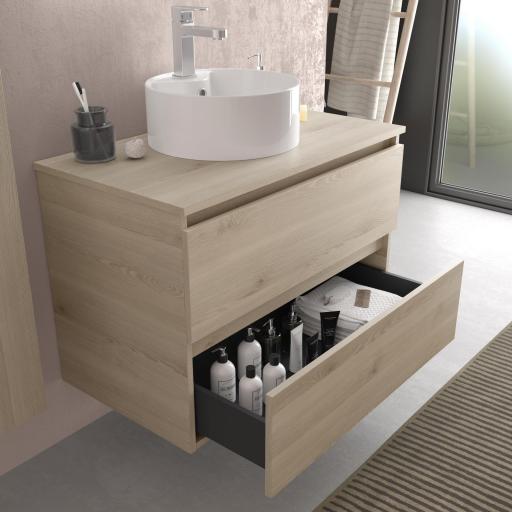 Mueble de baño Bequia 2 o 4 cajones suspendido sin lavabo de Salgar [2]