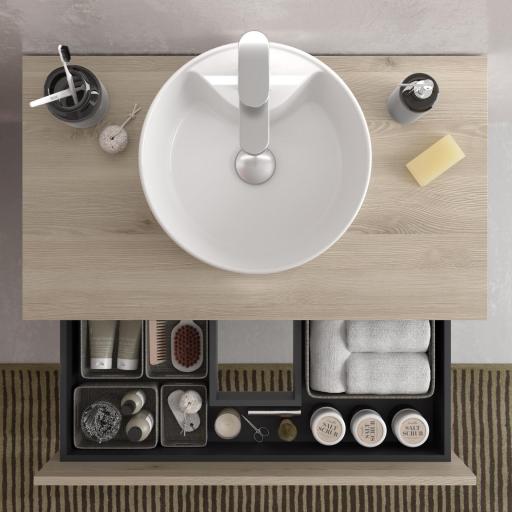 Mueble de baño sobre encimera Bequia 3 cajones con patas de Salgar [3]