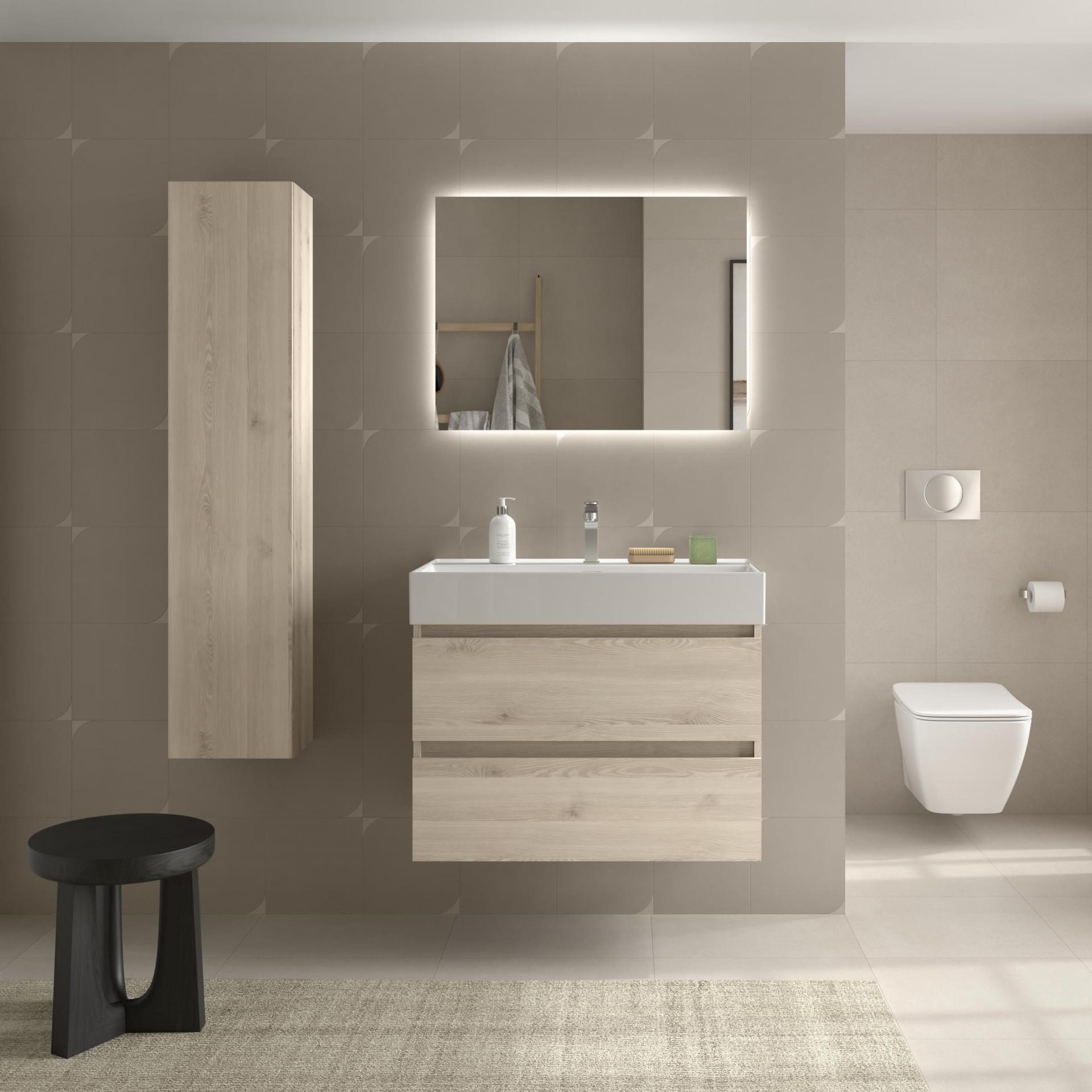 Mueble de baño Bequia suspendido 2 o 4 cajones con lavabo Veneto de Salgar