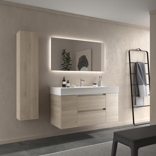 Mueble de baño Bequia Plus 2 cajones 2 puertas natural 120cm de Salgar [1]