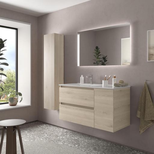 Mueble de baño Bequia Plus 2 cajones 1 puerta suspendido de Salgar [1]