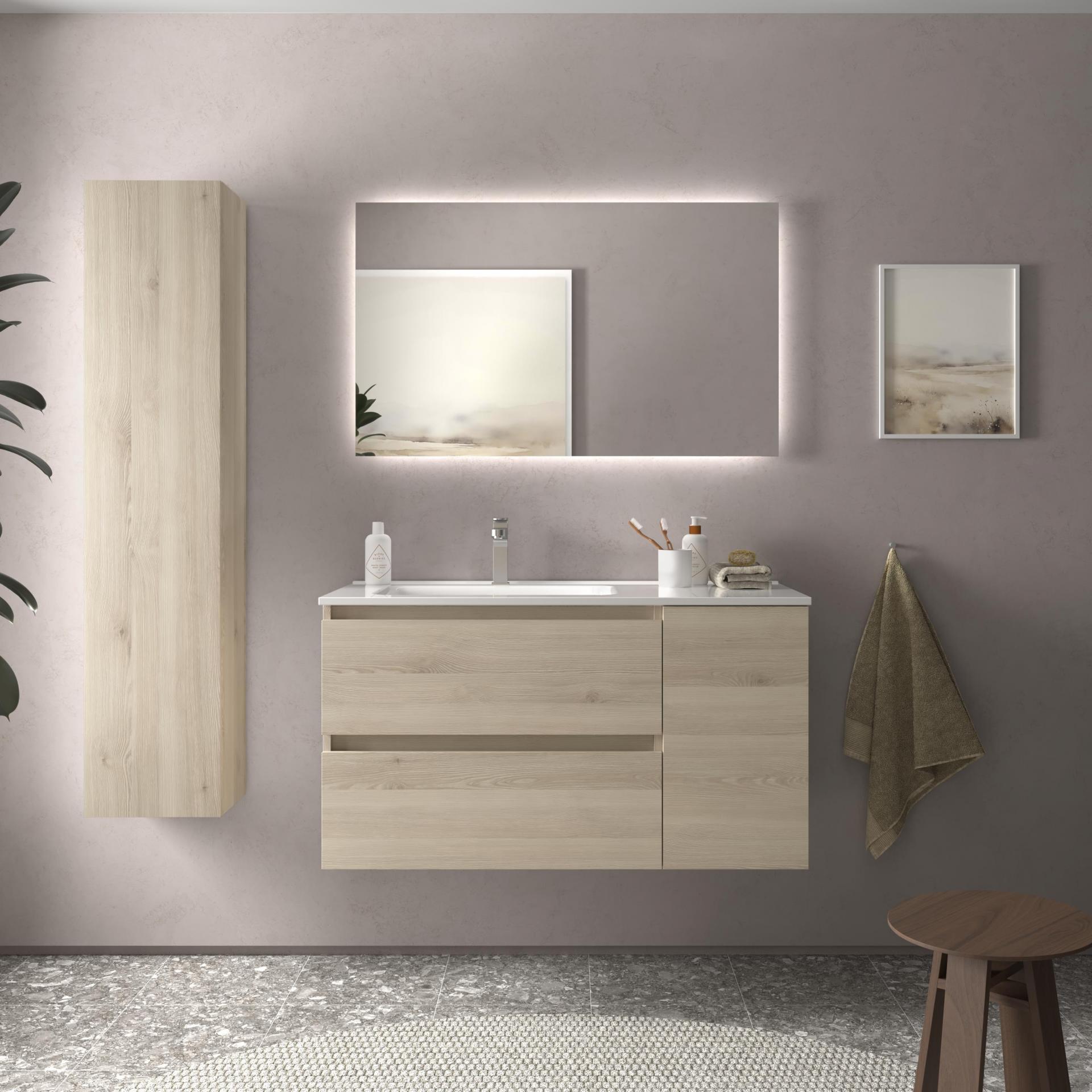 Mueble de baño Bequia Plus 2 cajones 1 puerta suspendido de Salgar