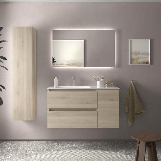 Mueble de baño Bequia Plus 2 cajones 1 puerta suspendido de Salgar [0]
