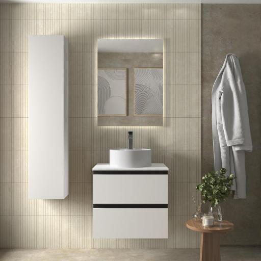 Mueble de baño sobre encimera Bequia Metal 2 o 4 cajones suspendido de Salgar [3]