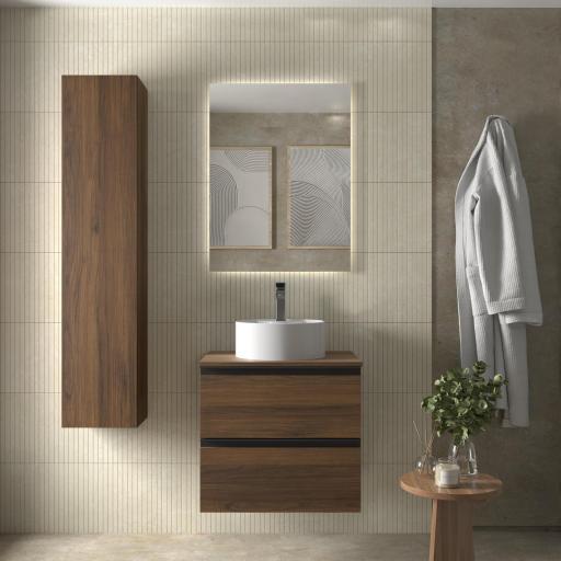 Mueble de baño sobre encimera Bequia Metal 2 o 4 cajones suspendido de Salgar [4]