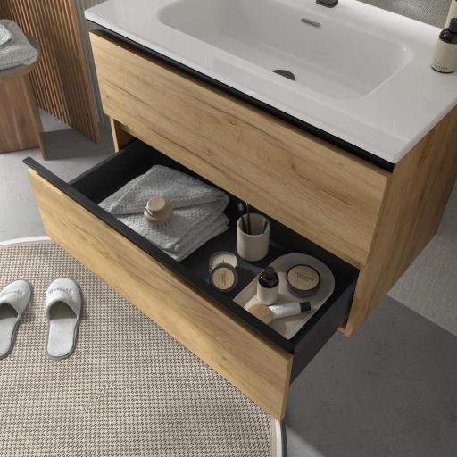 Mueble de baño Bequia Metal 2 o 4 cajones suspendido de Salgar [2]