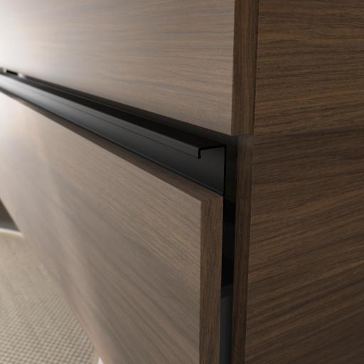 Mueble de baño Bequia Plus Metal 2 cajones 1 puerta suspendido de Salgar [4]