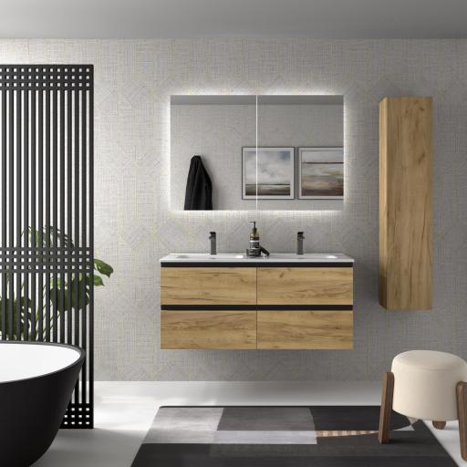Mueble de baño Bequia Metal 2 o 4 cajones suspendido de Salgar [3]