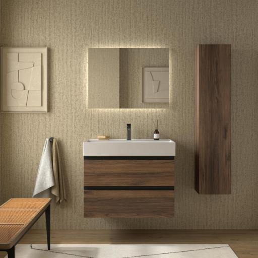 Mueble de baño Bequia Metal 2 o 4 cajones suspendido con lavabo Veneto de Salgar [2]