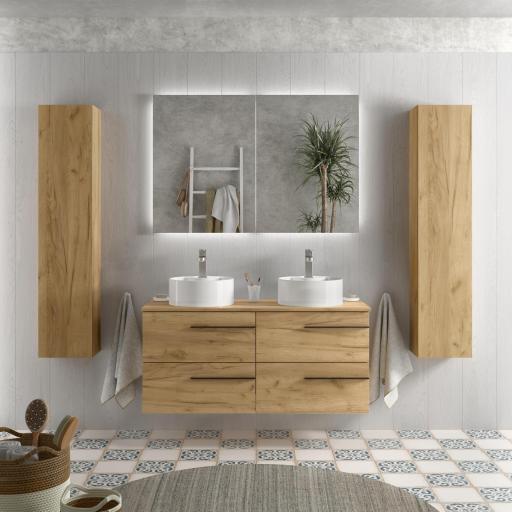 Mueble de baño sobre encimera Yara 2 o 4 cajones suspendido de Salgar [1]
