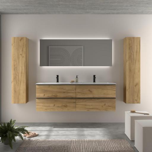 Mueble de baño Nabua 160cm 4 cajones 2 senos suspendido de Salgar [0]