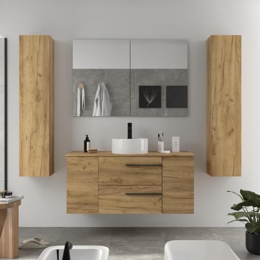 Mueble de baño sobre encimera Yara Plus 2 cajones 2 puertas de Salgar [0]