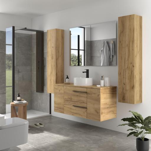 Mueble de baño sobre encimera Yara Plus 2 cajones 2 puertas de Salgar [1]