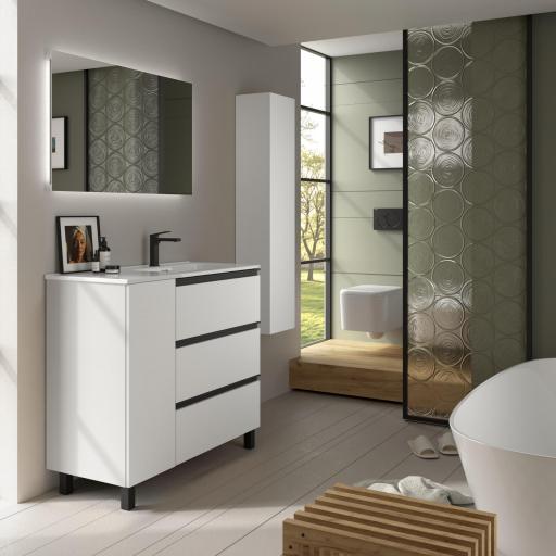 Mueble de baño Bequia Plus Metal 3 cajones 1 puerta de Salgar [3]