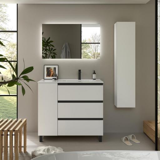 Mueble de baño Bequia Plus Metal 3 cajones 1 puerta de Salgar