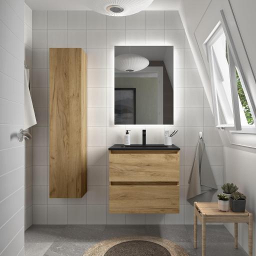 Mueble de baño Bequia 2 o 4 cajones suspendido roble o nogal de Salgar [0]
