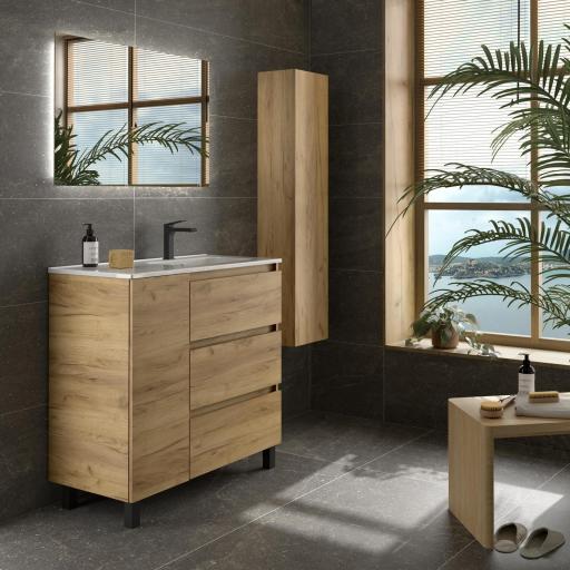Mueble de baño Bequia Plus 3 cajones 1 puerta con patas de Salgar [2]