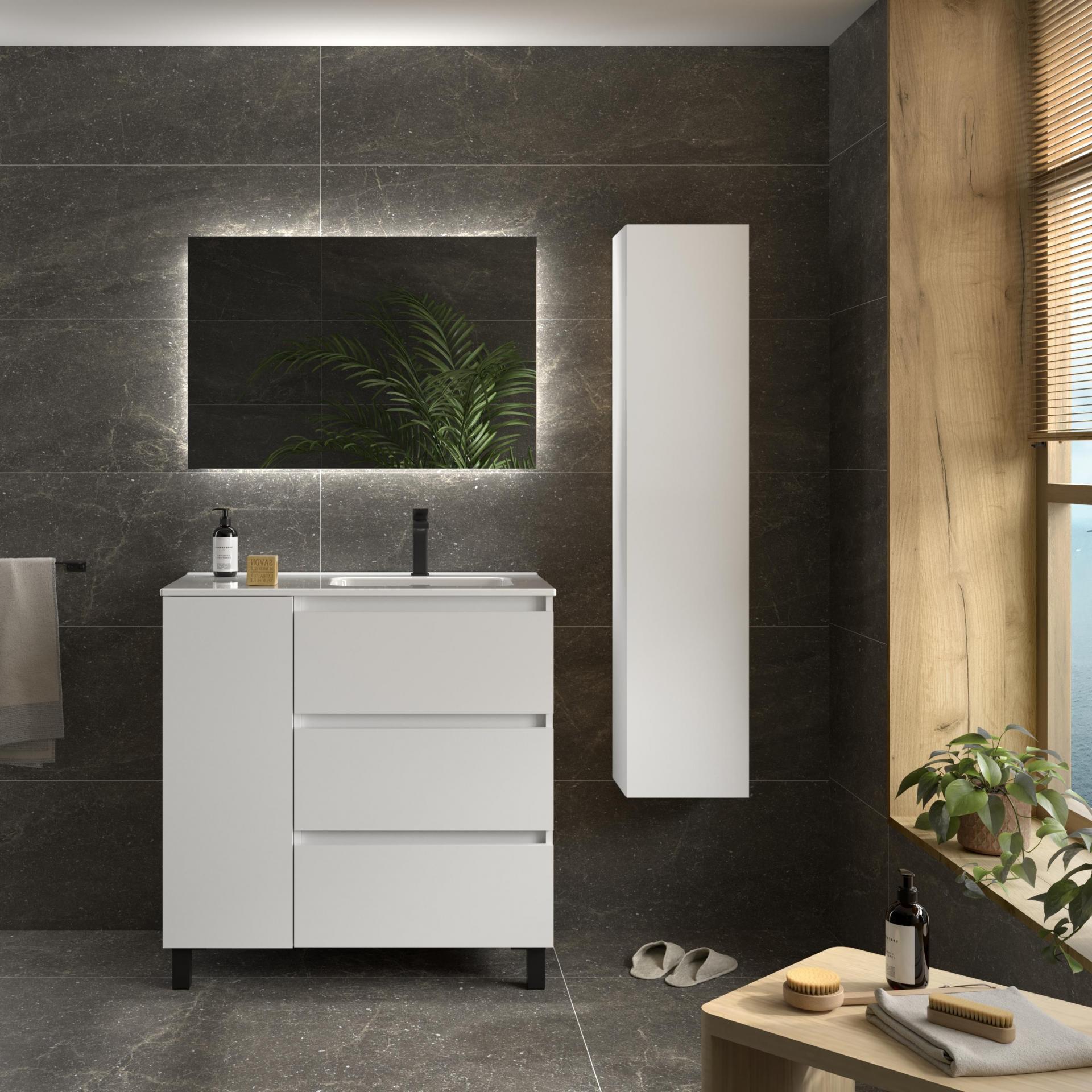 Mueble de baño Bequia Plus 3 cajones 1 puerta con patas de Salgar