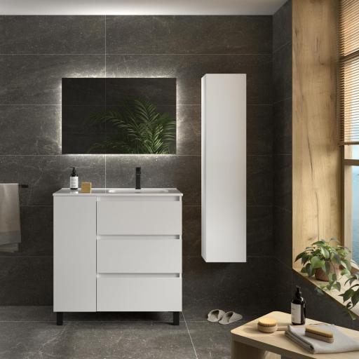 Mueble de baño Bequia Plus 3 cajones 1 puerta con patas de Salgar