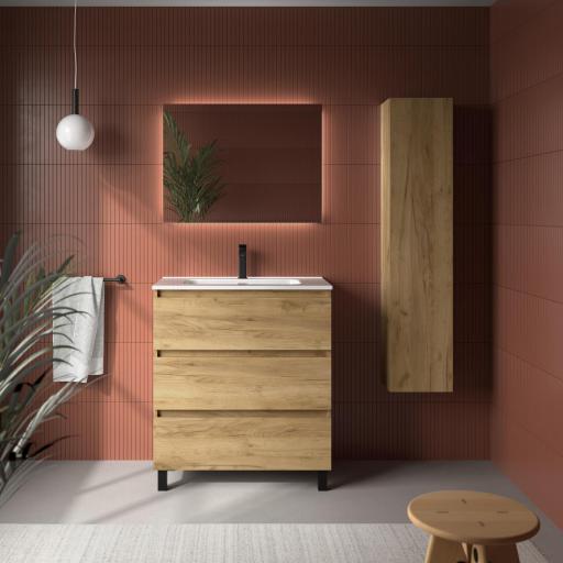 Mueble de baño Bequia 3 o 6 cajones con patas y lavabo Constanza de Salgar [0]