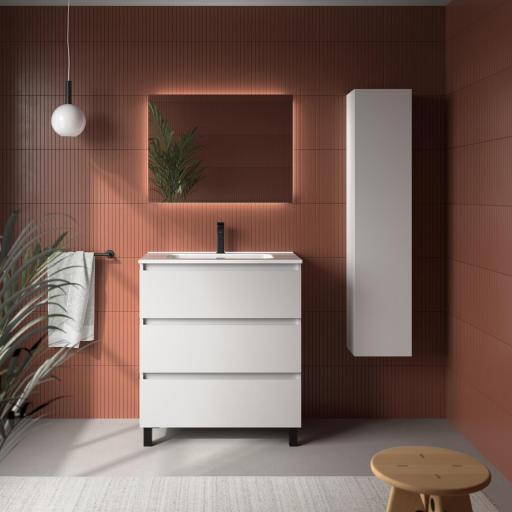 Mueble de baño Bequia 3 o 6 cajones con patas y lavabo Constanza de Salgar [2]