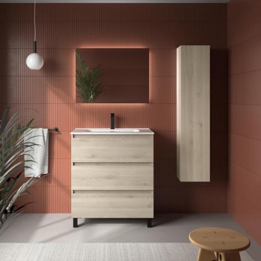 Mueble de baño Bequia 3 o 6 cajones con patas y lavabo Constanza de Salgar [1]